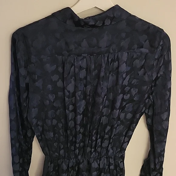 Parker | Marin Collared Wrap Midi Dress | Size 8 - Picture 7 of 9